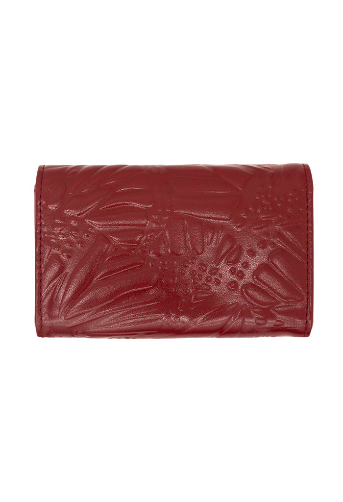 Cartera Mini Tuulis Piel Grabado Mariposa