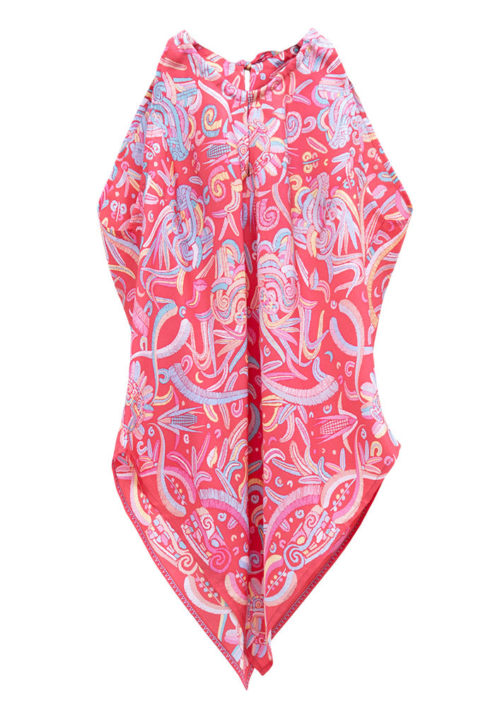 Blusa Cuello Ajustable Quetzalcóatl