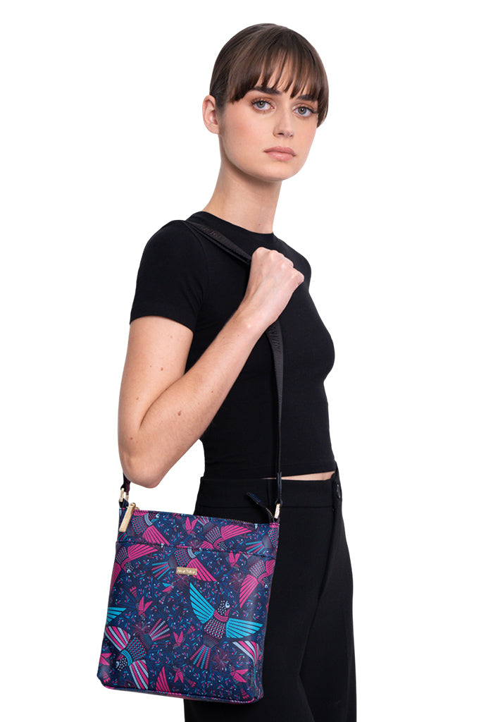 Messenger Bag Xíimbal Saffiano Colibrí