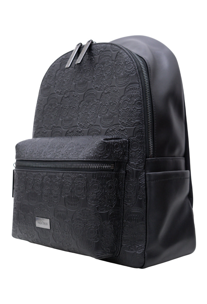 Backpack Nuuk Piel Grabado Tzompantli