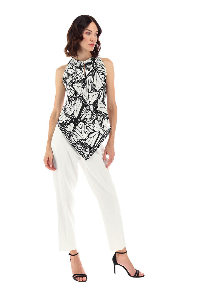 Blusa Cuello Ajustable Mariposa Macro