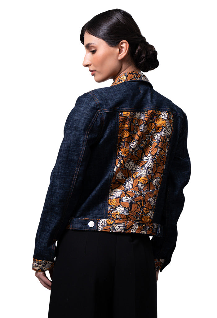Chamarra Táchi Seda Mariposa Monarca Original