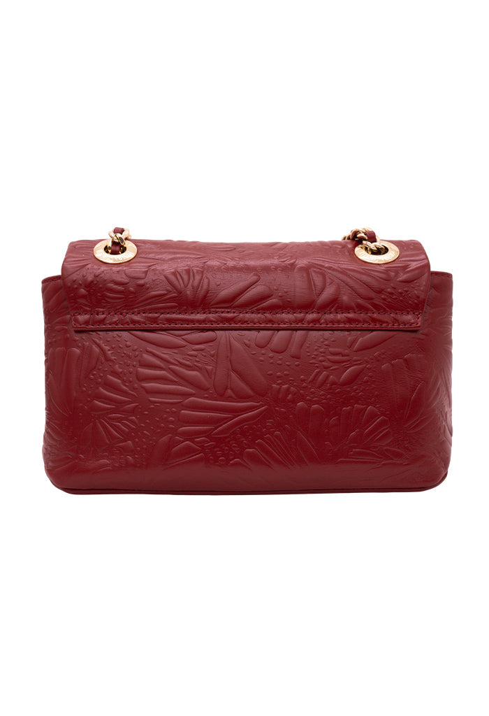 Bolsa Tusbel Piel Mini Grabado Mariposa