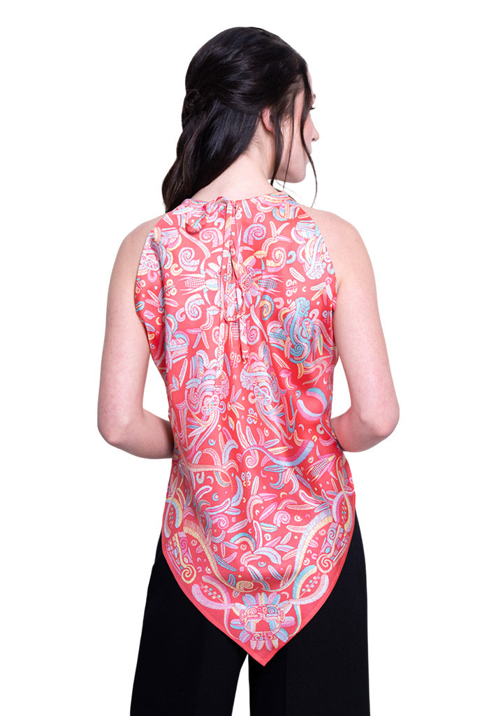 Blusa Cuello Ajustable Quetzalcóatl