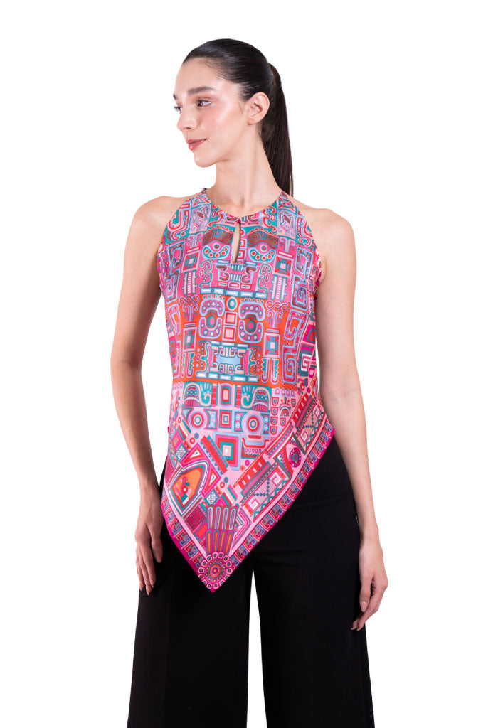 Blusa Cuello Ajustable Ruta Puuc