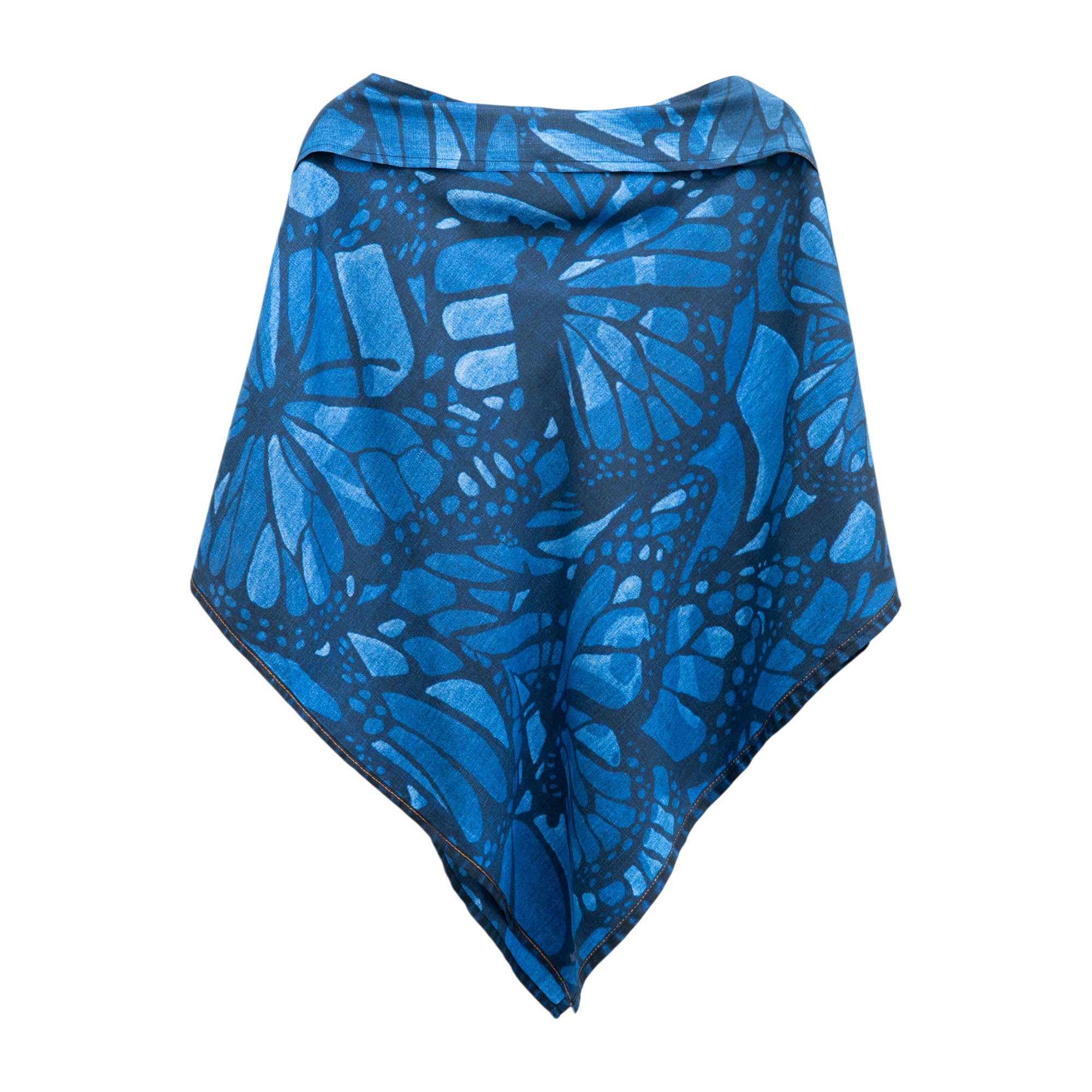 Poncho Vuelo de Mariposa Mezclilla
