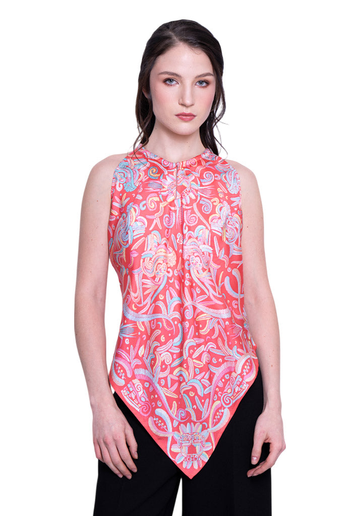 Blusa Cuello Ajustable Quetzalcóatl