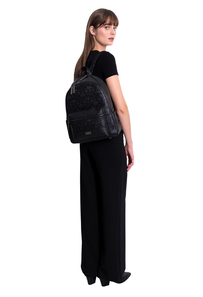 Backpack Nuuk Piel Grabado Tzompantli
