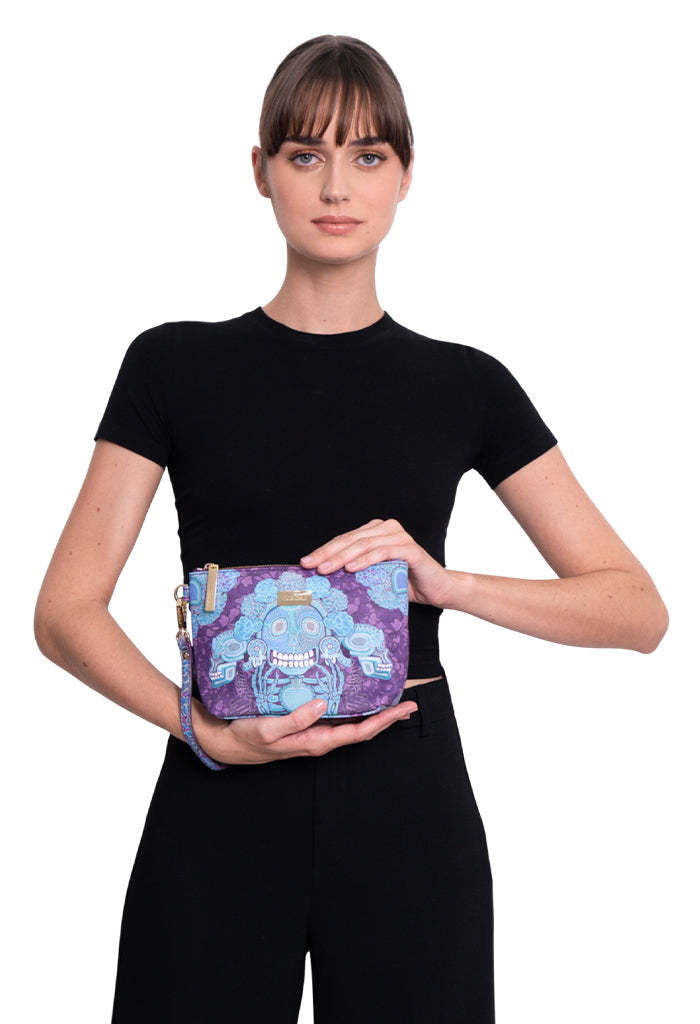 Cosmetiquera Piix Saffiano día de Muertos Catrina