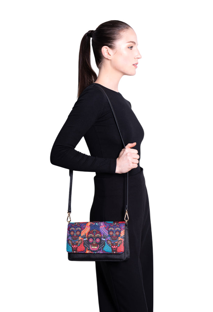 Bolsa Crossbody Kalan Día de Muertos Mictlán
