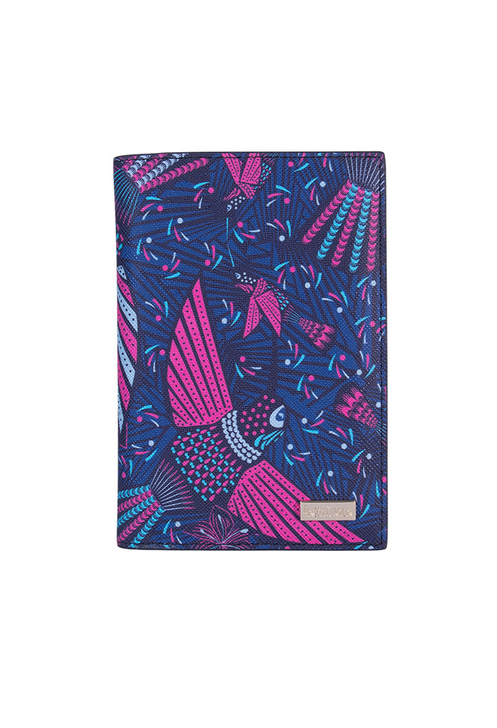 Porta Pasaporte Xuul Saffiano para Mujer Colibrí