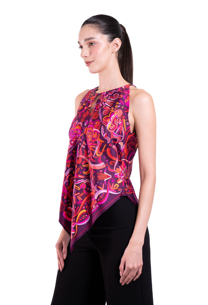Blusa Cuello Ajustable Quetzalcóatl