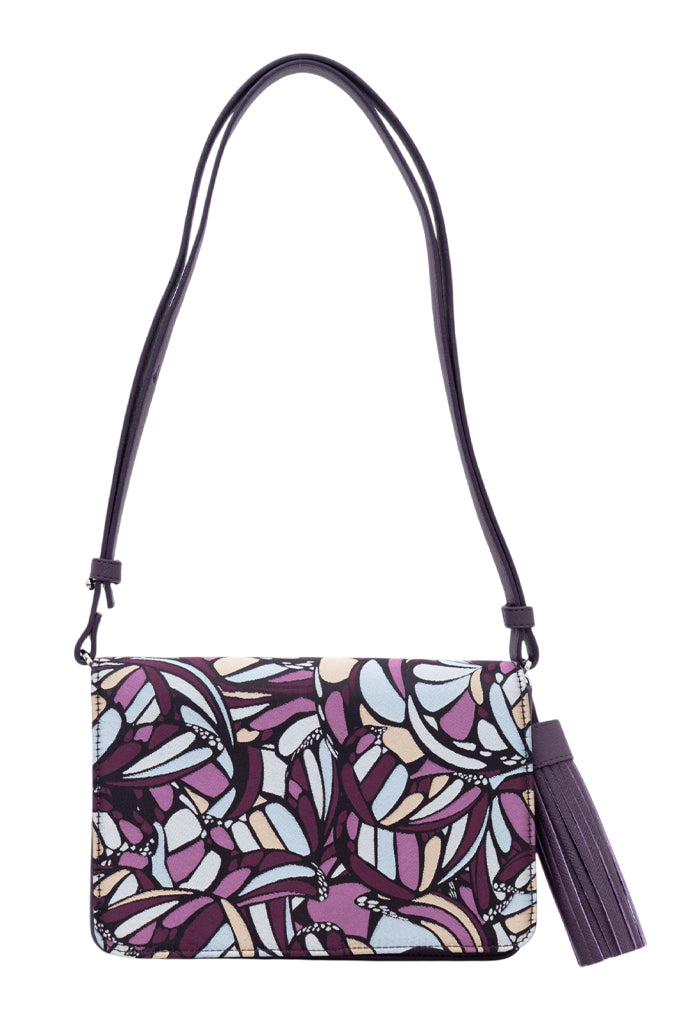 Bolsa Crossbody Cha Mariposa Abstracta