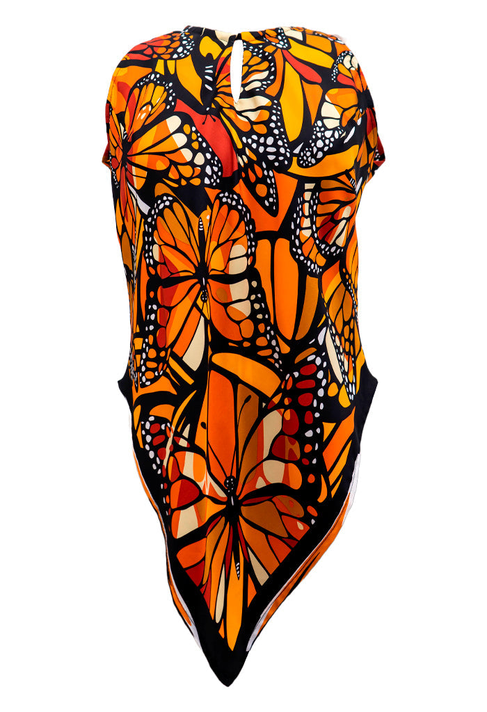 Blusa Cuello Ajustable Vuelo de Mariposa