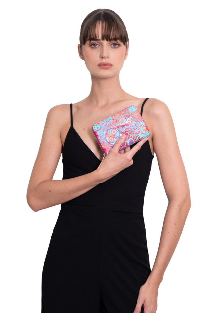 Cartera Mediana Saffiano Día de Muertos Catrina