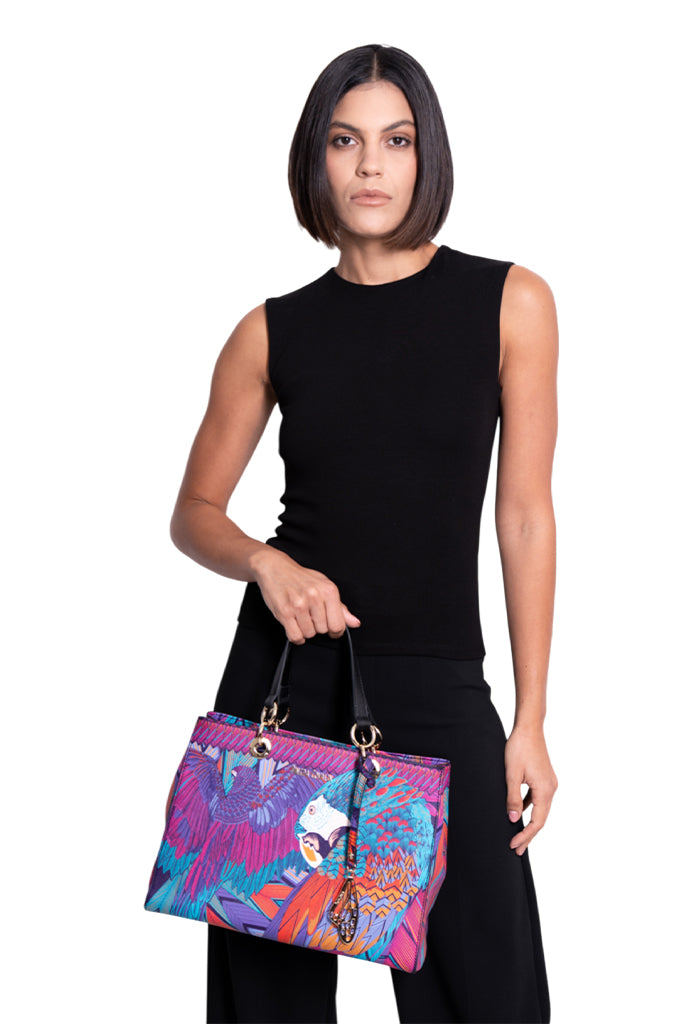 Bolsa Kaxan Saffiano Guacamaya