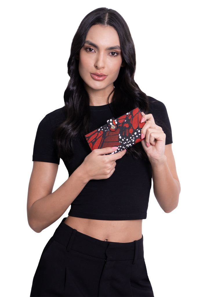 Cartera Grande Xook Saffiano Mariposa Macro