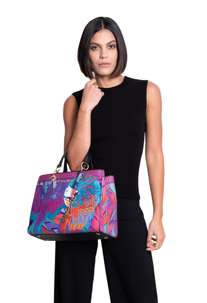 Bolsa Kaxan Saffiano Guacamaya