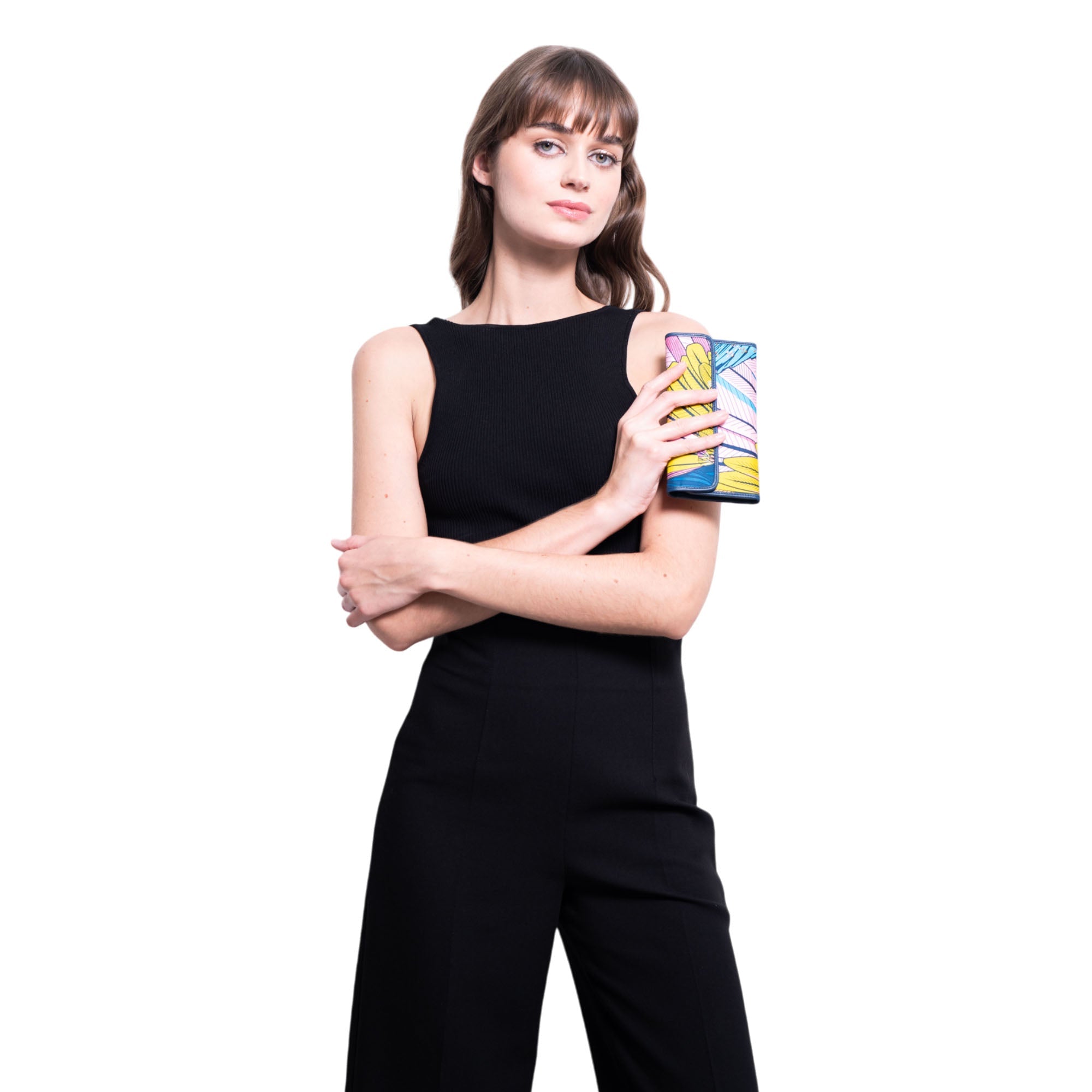 Cartera Bolsillo Negro Guacamaya Original