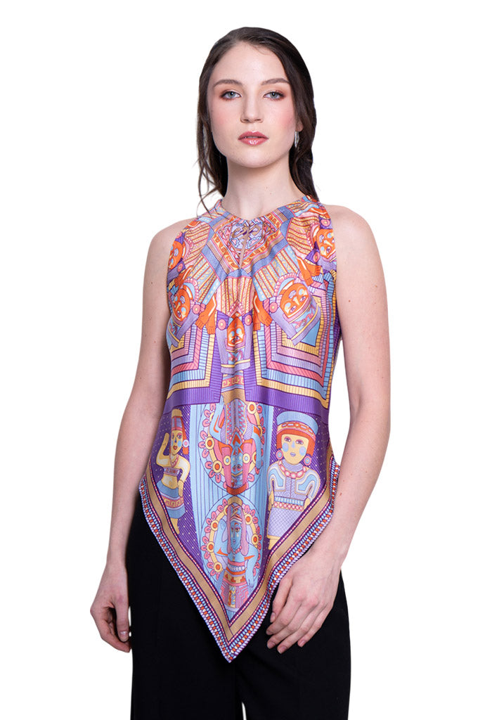 Blusa Cuello Ajustable Caritas Sonrientes Veracruz