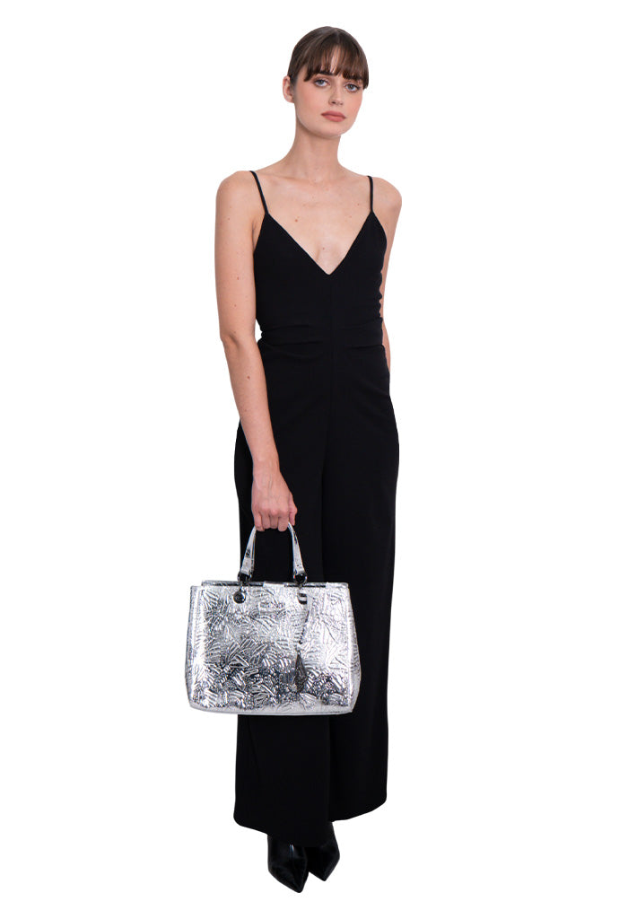 Bolsa Kaxan Piel Grabado Mariposa