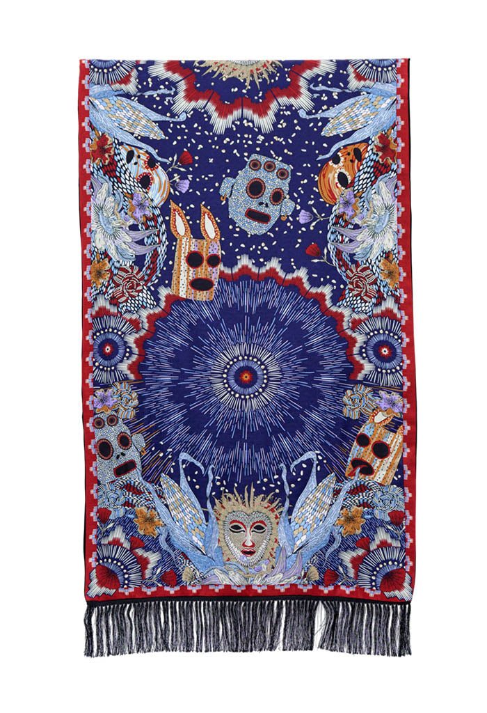 Chalina Con Terciopelo Máscaras Mexicanas