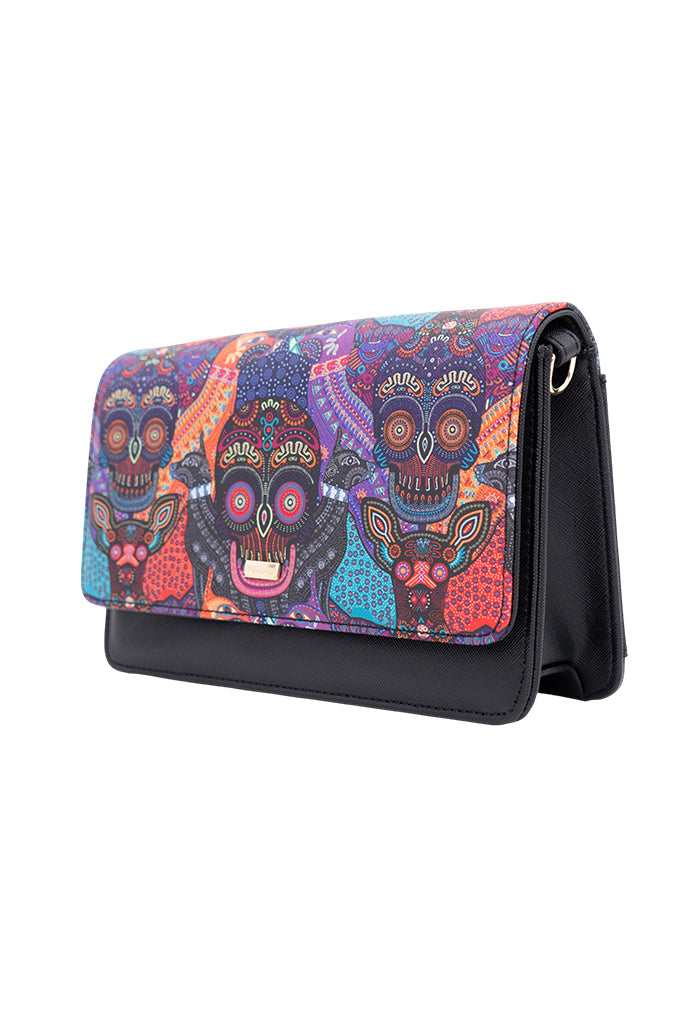 Bolsa Crossbody Kalan Día de Muertos Mictlán
