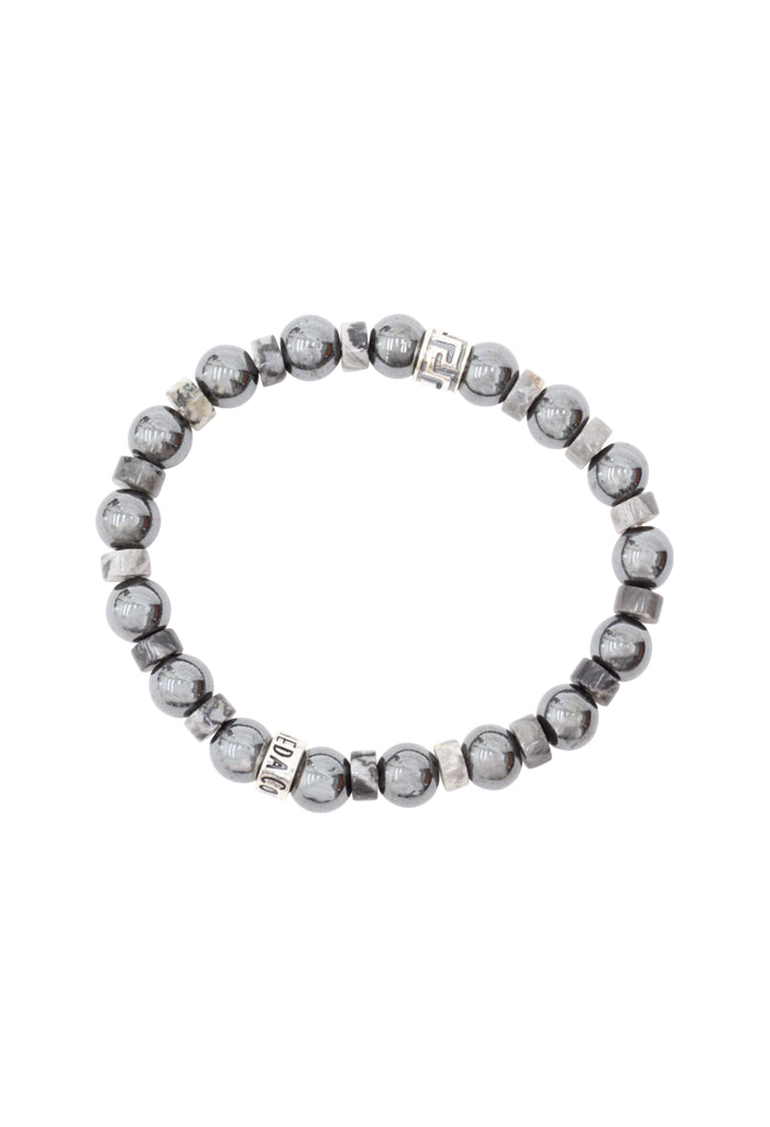 Pulsera con Greca Hematita