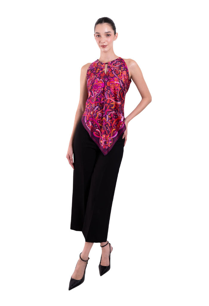 Blusa Cuello Ajustable Quetzalcóatl