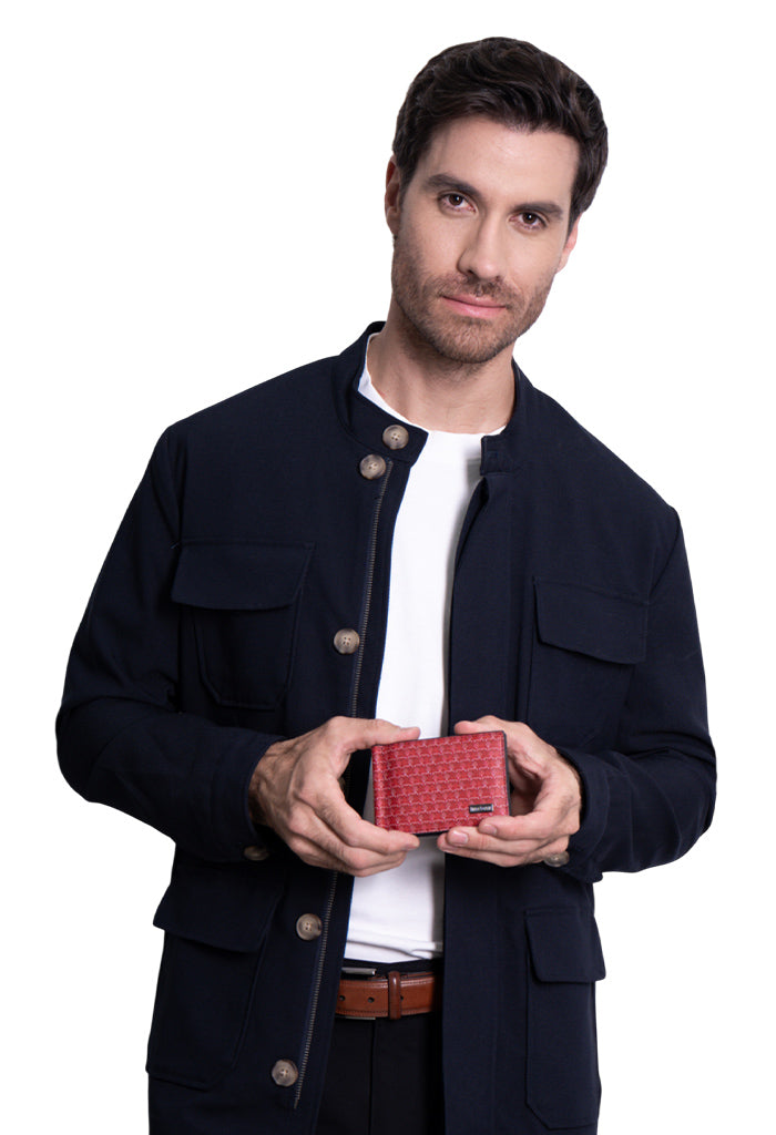 Cartera Xiib Saffiano con clip Maíz