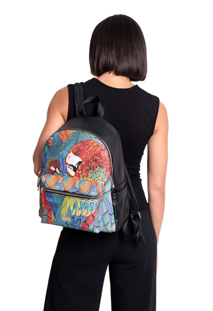 Backpack Nuuk Saffiano Guacamaya