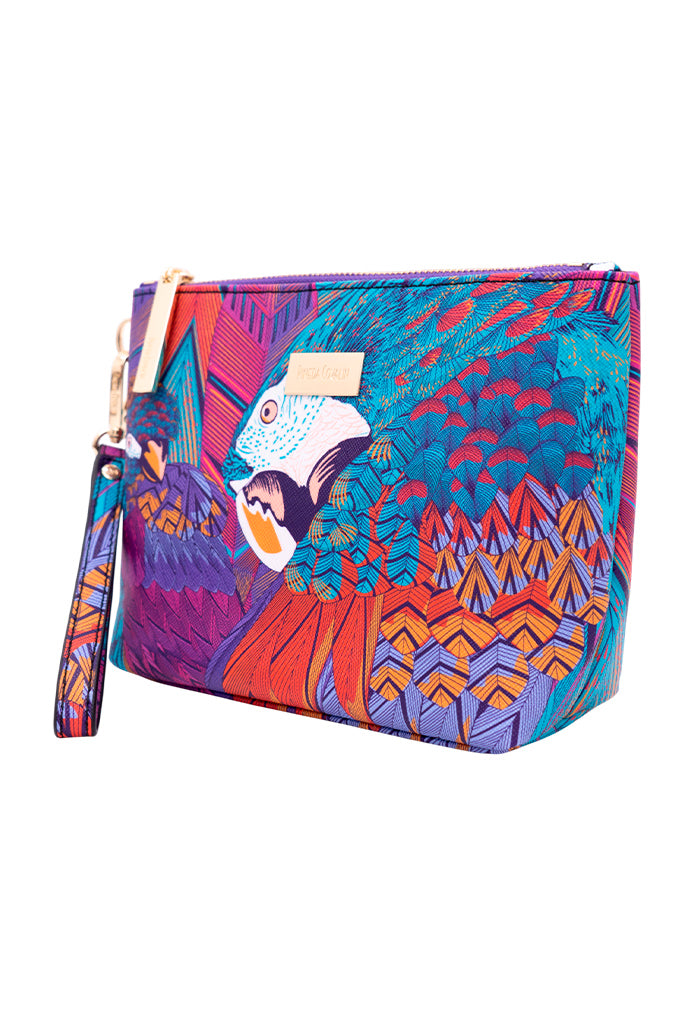 Cosmetiquera Piix Saffiano Guacamaya