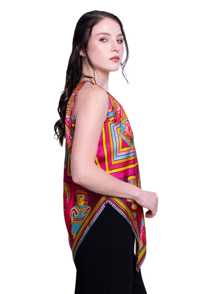 Blusa Cuello Ajustable Caritas Sonrientes Veracruz