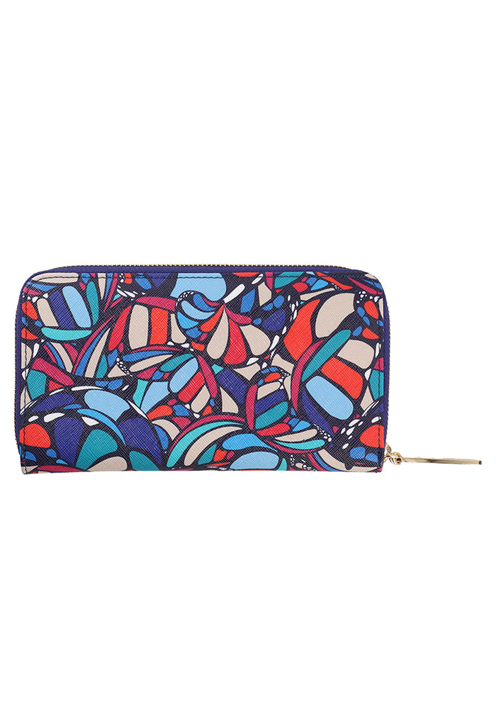 Cartera Grande Saffiano Mariposa Abstracta