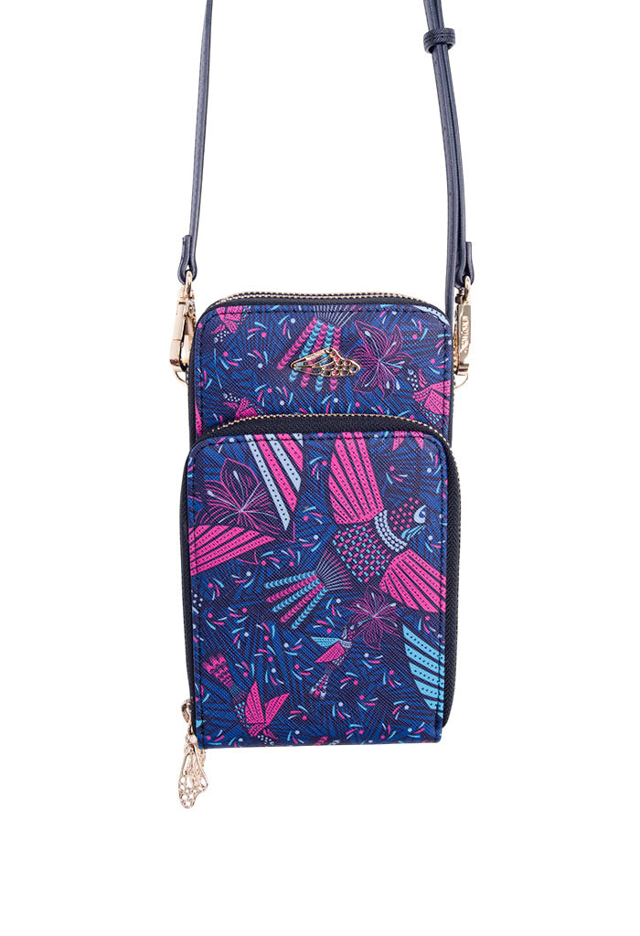 Porta Celular Naab Saffiano Colibrí