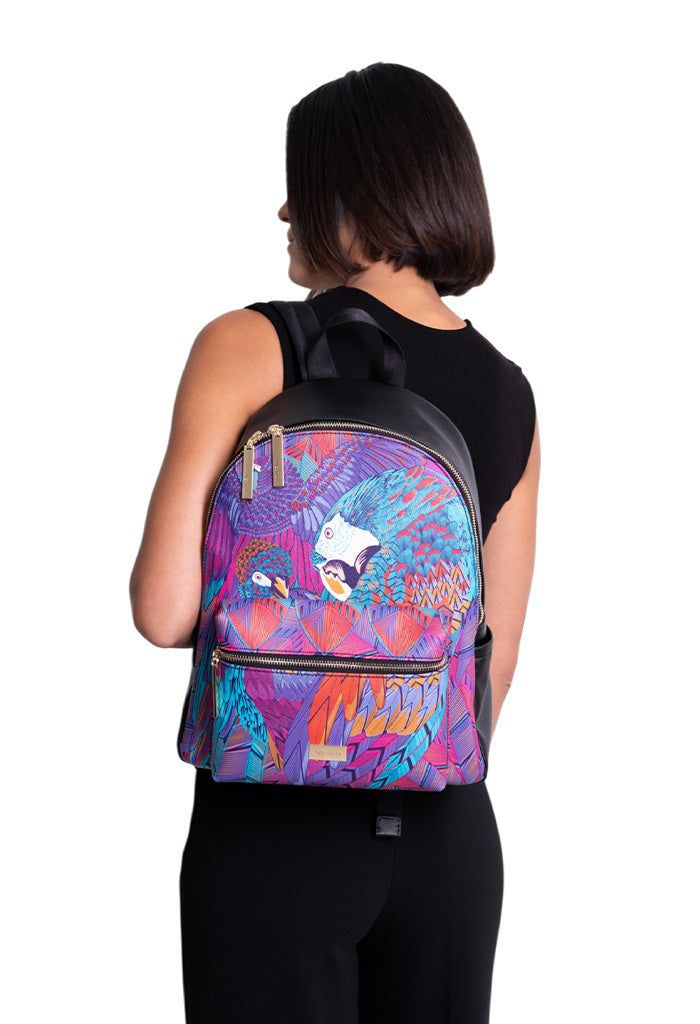 Backpack Nuuk Saffiano Guacamaya