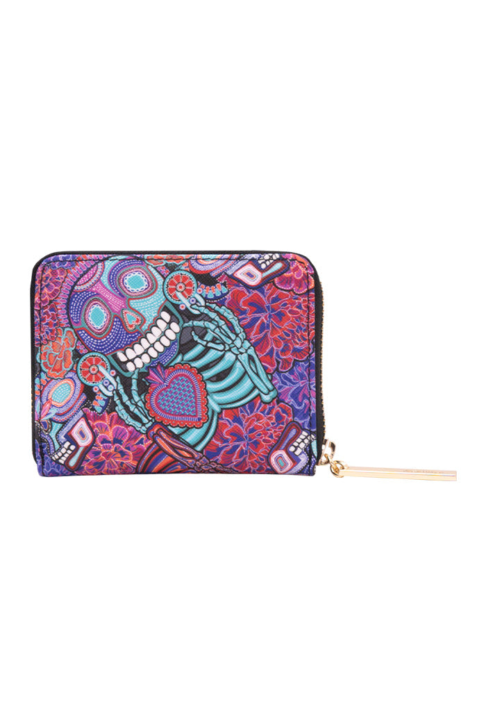 Cartera Chica  Saffiano  Dia de Muertos Catrina