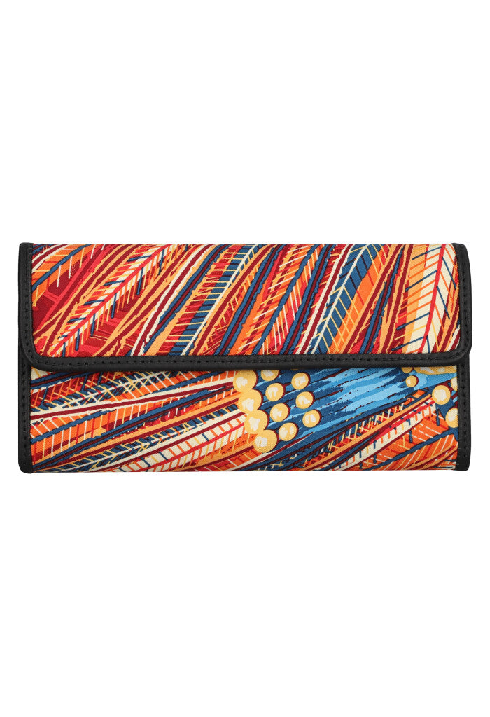 Cartera de Bolsillo Seda Arte Plumaria
