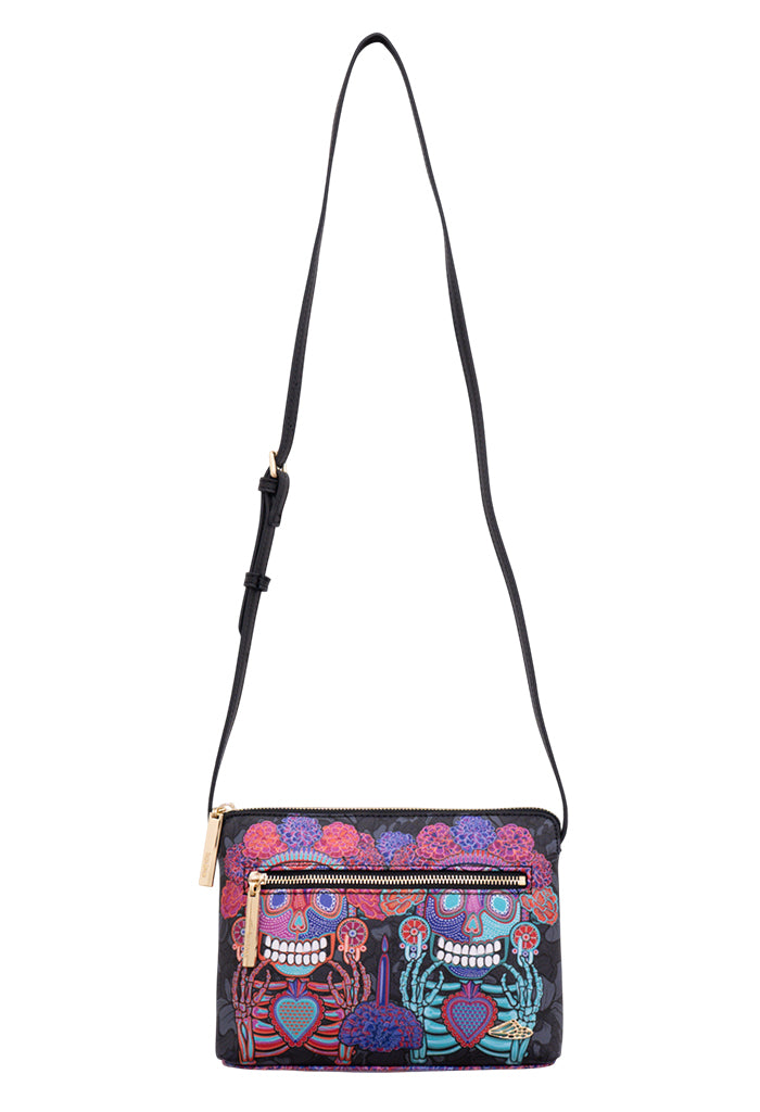 Bolsa Yaakun Saffiano Día de Muertos Catrina