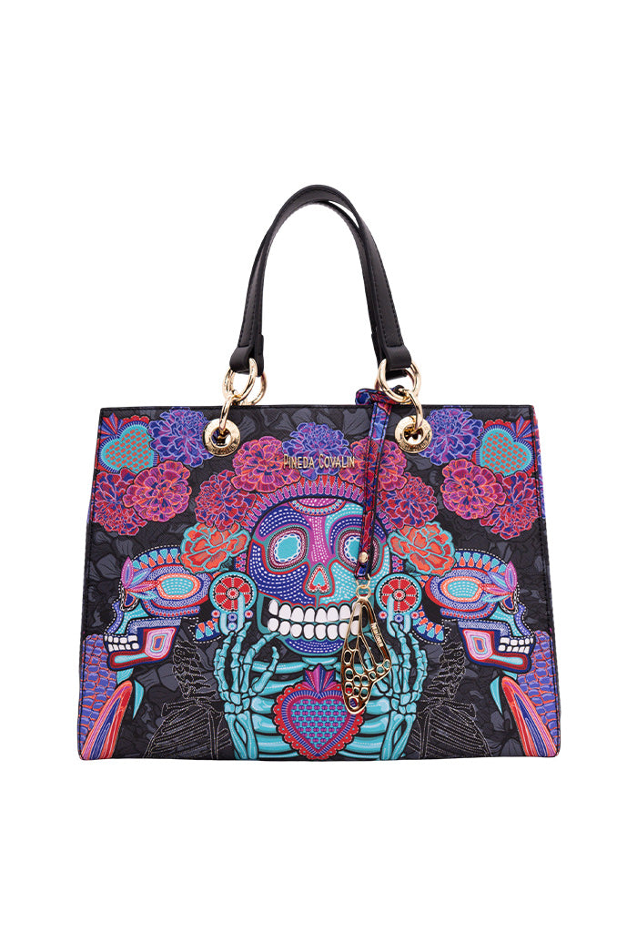 Bolsa Kaxan Saffiano Día de Muertos Catrina