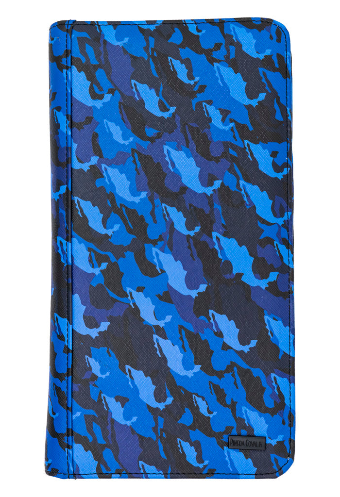 Porta Documentos Kóoch Saffiano México Camouflage Azul