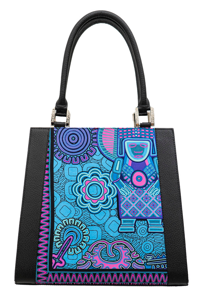 Bolsa Yaab Negro Diosas Mexicas Morado