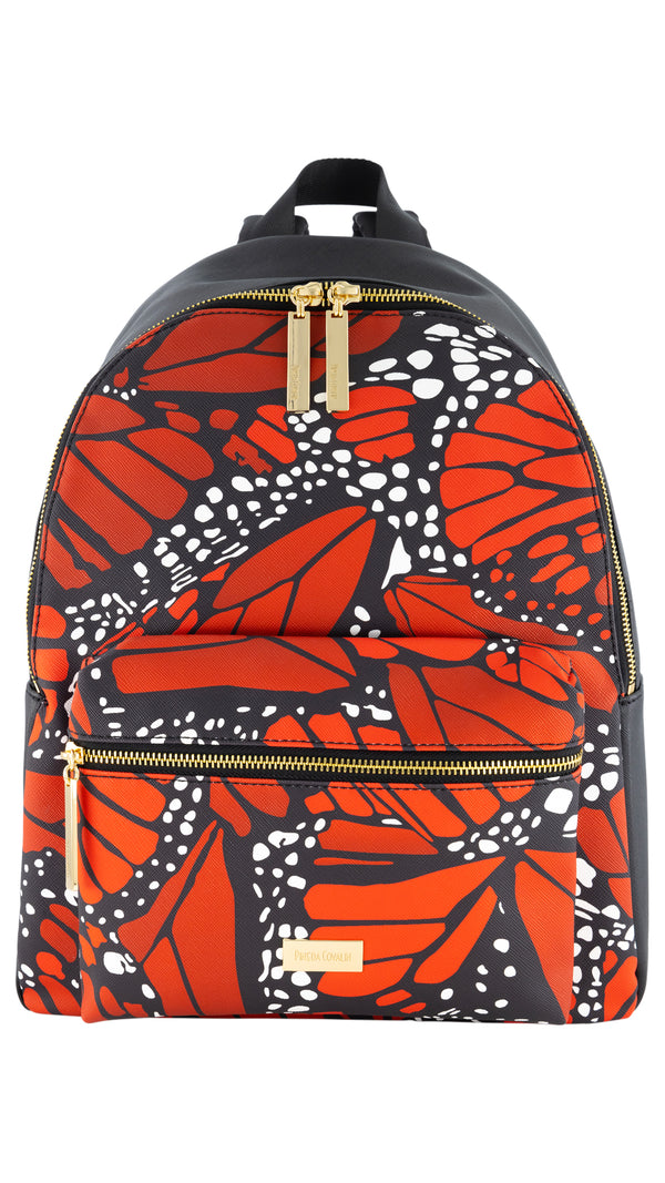 Backpack Nuuk Mariposa Macro Rojo Brillante
