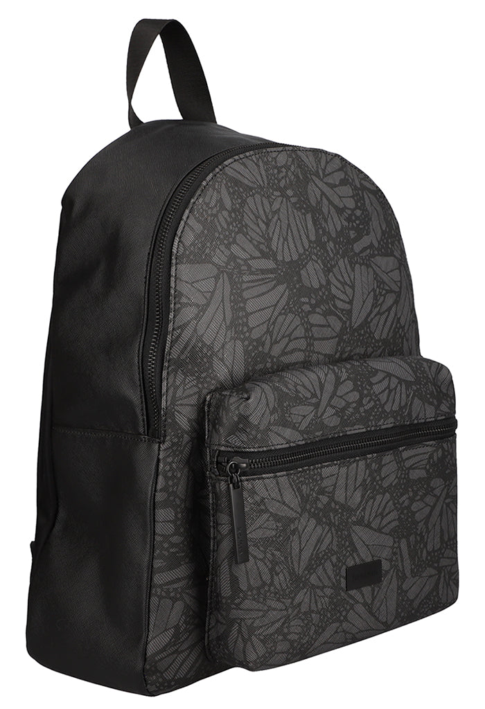 Backpack Nuuk Mariposa Texturizada Gris