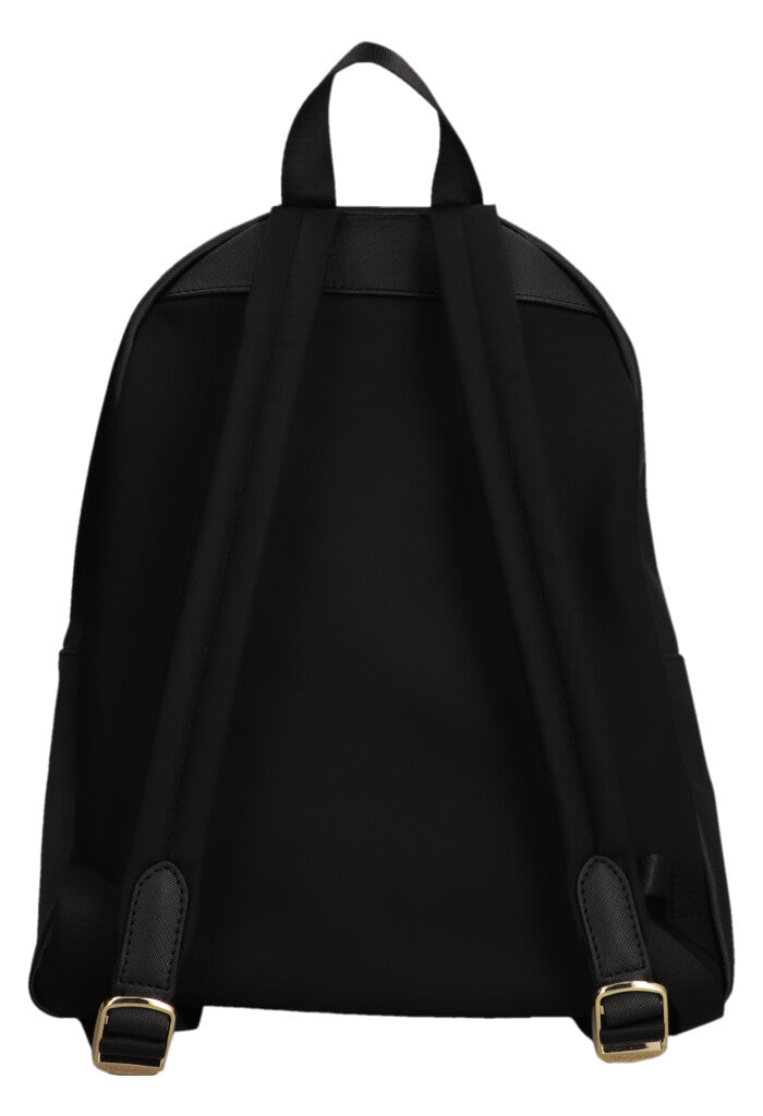 Backpack Nuuk Herraje Dorado Grabado Mariposa Negro