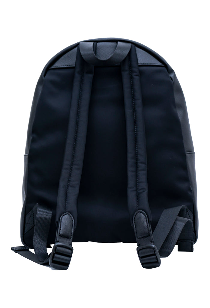 Backpack Nuuk Herraje Negro Grabado Mariposa Negro