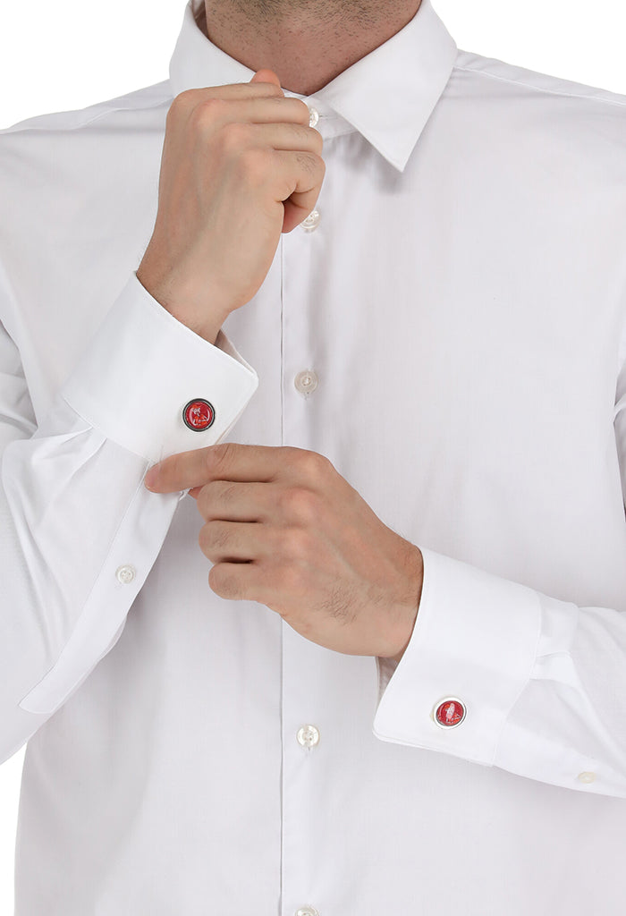 Guayabera con mancuernillas hot sale