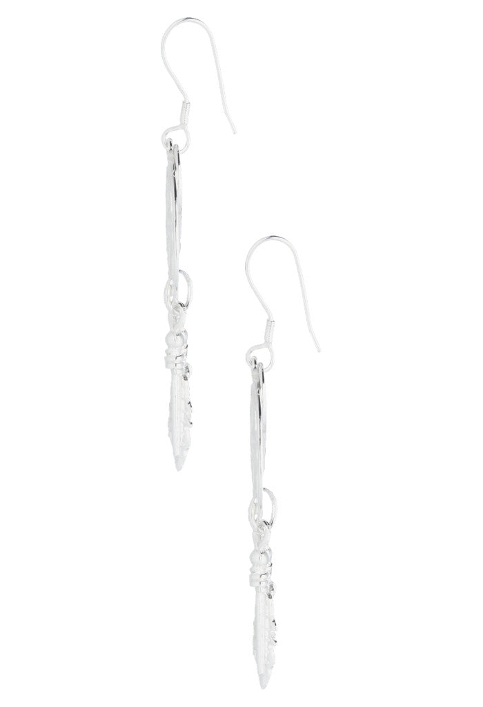 Aretes Plata Atrapasueños y Plumas